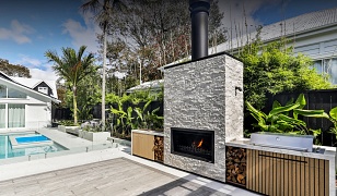 Hudson Outdoor Fireplace