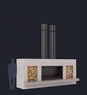 Trendz Outdoor Concrete Fireplaces