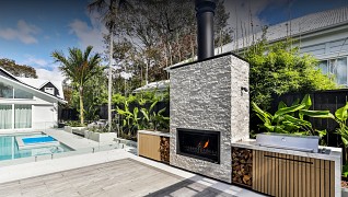 Hudson Outdoor Fireplace